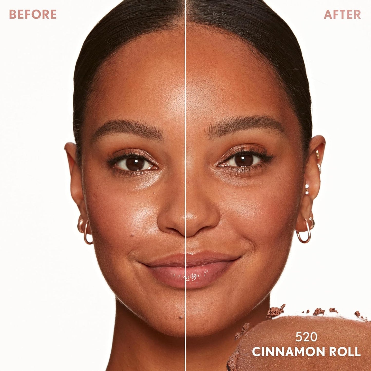 COVERGIRL TruBlend Skin Enhancer - Baked Luminous Face Powder with Hyaluronic Acid & White Rose Extract | 520 Cinnamon Roll