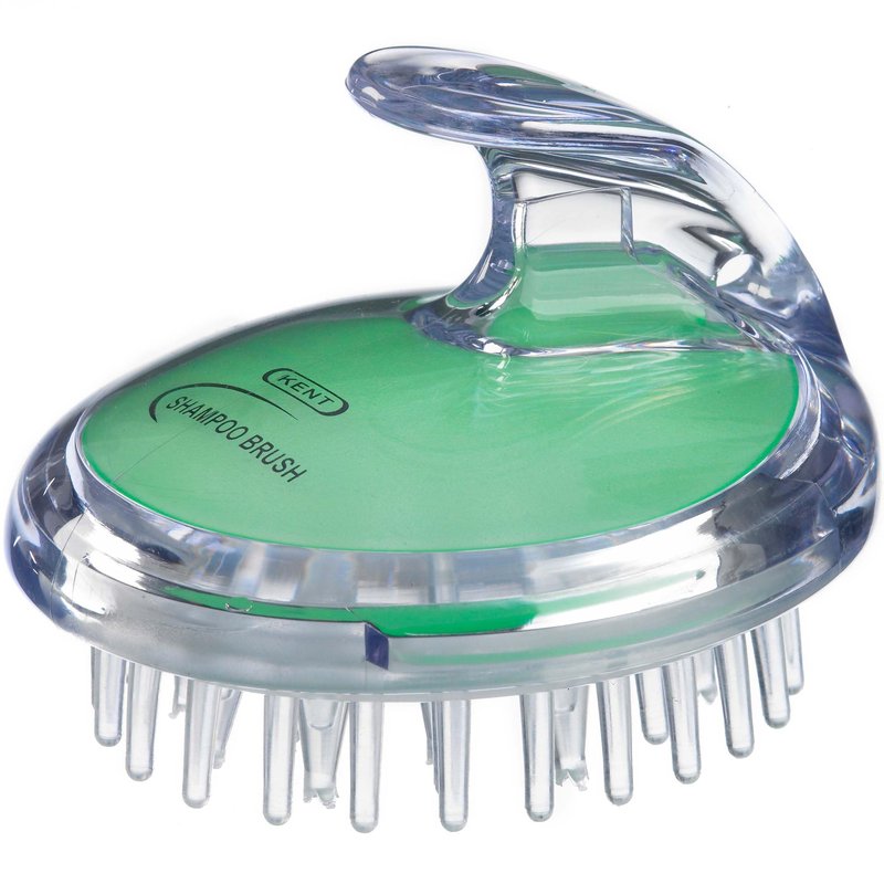 KENT SH1 MNT Scalp Scrubber Hair Brush and Scalp Exfoliator Brush for Distributing Shampoo and Conditioner, Shower Scalp Massage Tool and Hair Growth Brush Shower Brush with 42 Soft Rubber Bristles