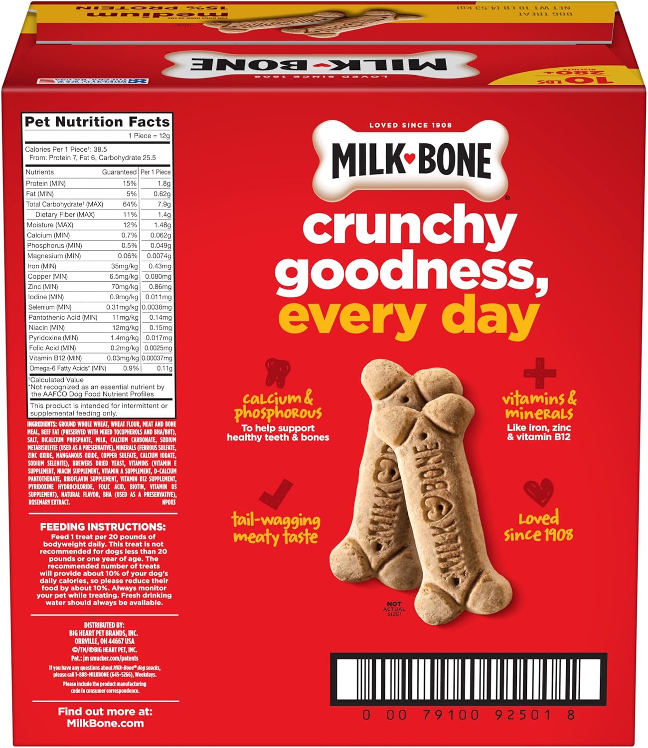 Milk-Bone Original Dog Treats - Crunchy Biscuits for Medium Dogs | 10 lb Bag
