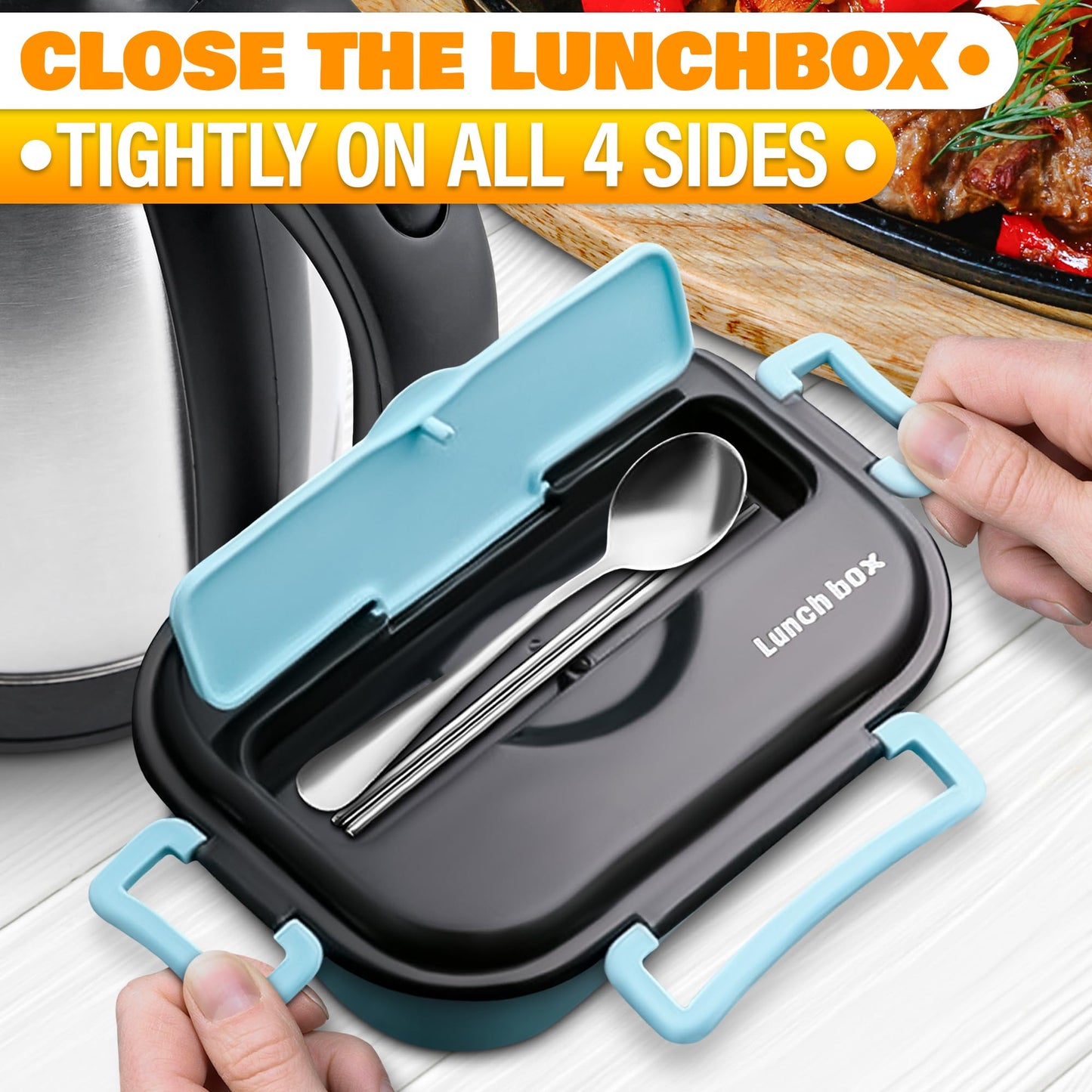 Insulated Lunch Bag for Men - Small Lunch Box for Women (3.5 x 8 x 6.1) with Heat-Resistant 3-Layers Fabric - Thermo Reflective Lining Keeps Food Warm for 4-6 Hours, Designed for Work or Travel