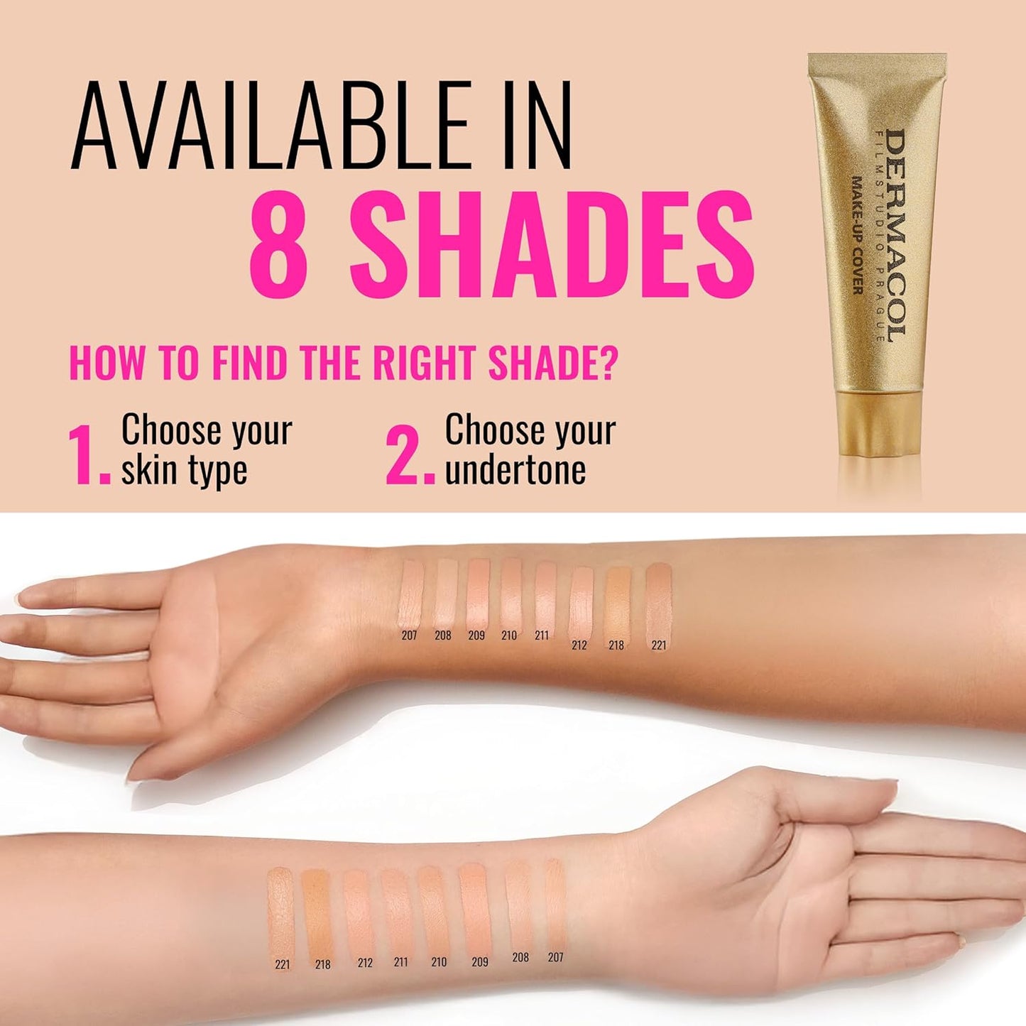 Mini Full Coverage Foundation - Liquid Matte Makeup with SPF 30 | Waterproof for Oily Skin, Shade 207, 13g