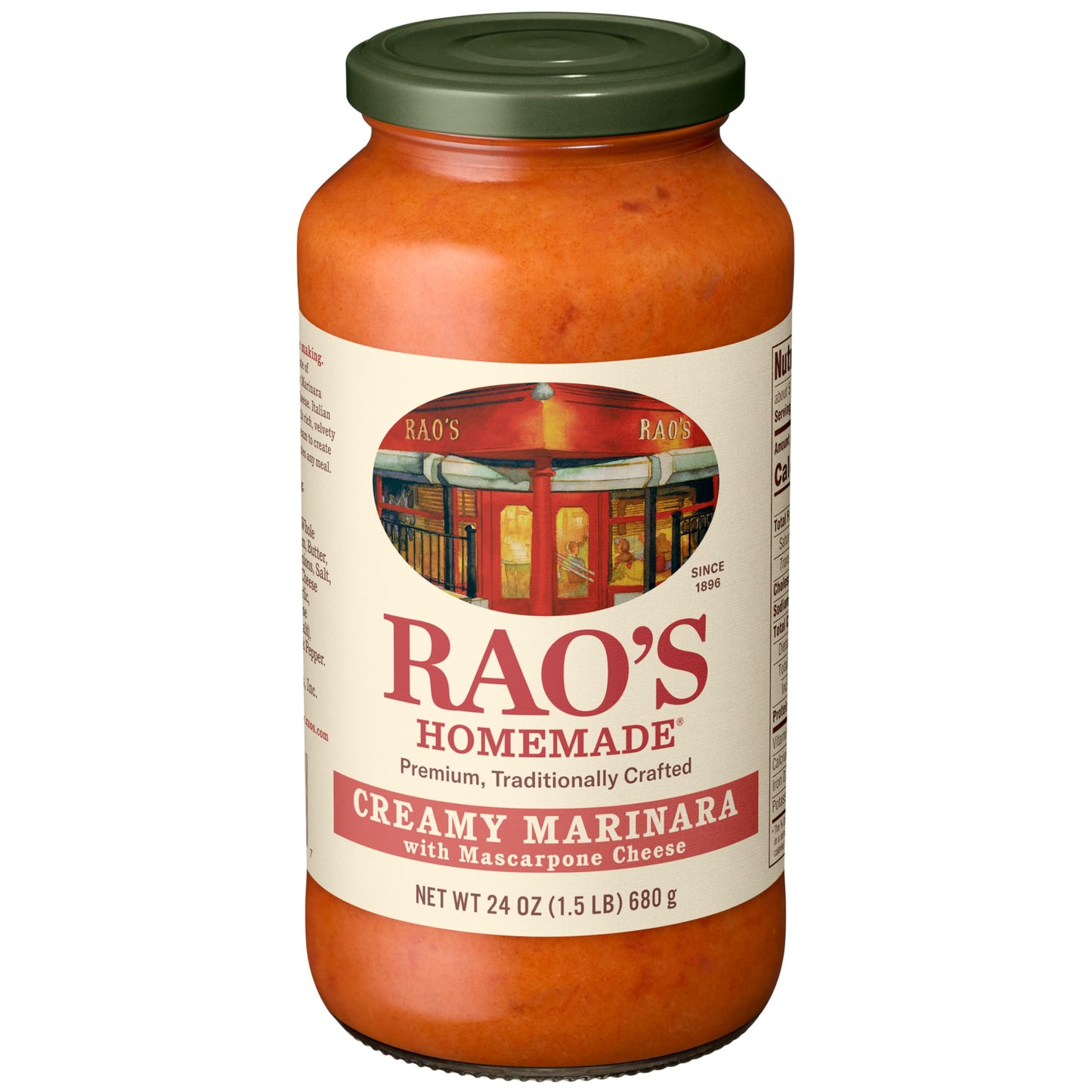 Rao's Homemade Creamy Marinara with Mascarpone Sauce Made with Italian Tomatoes, 24 oz