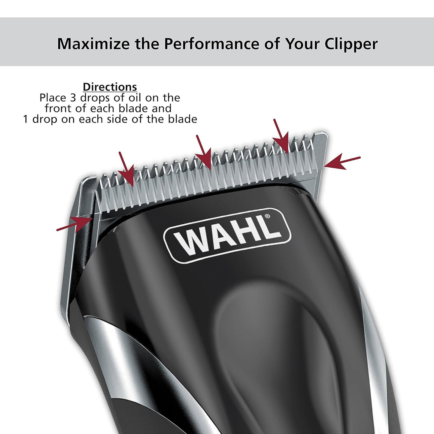 Wahl Hair Clipper Blade Lubricating Oil - Prevent Rust & Corrosion | 4 Fl Oz - Model 3310-300A