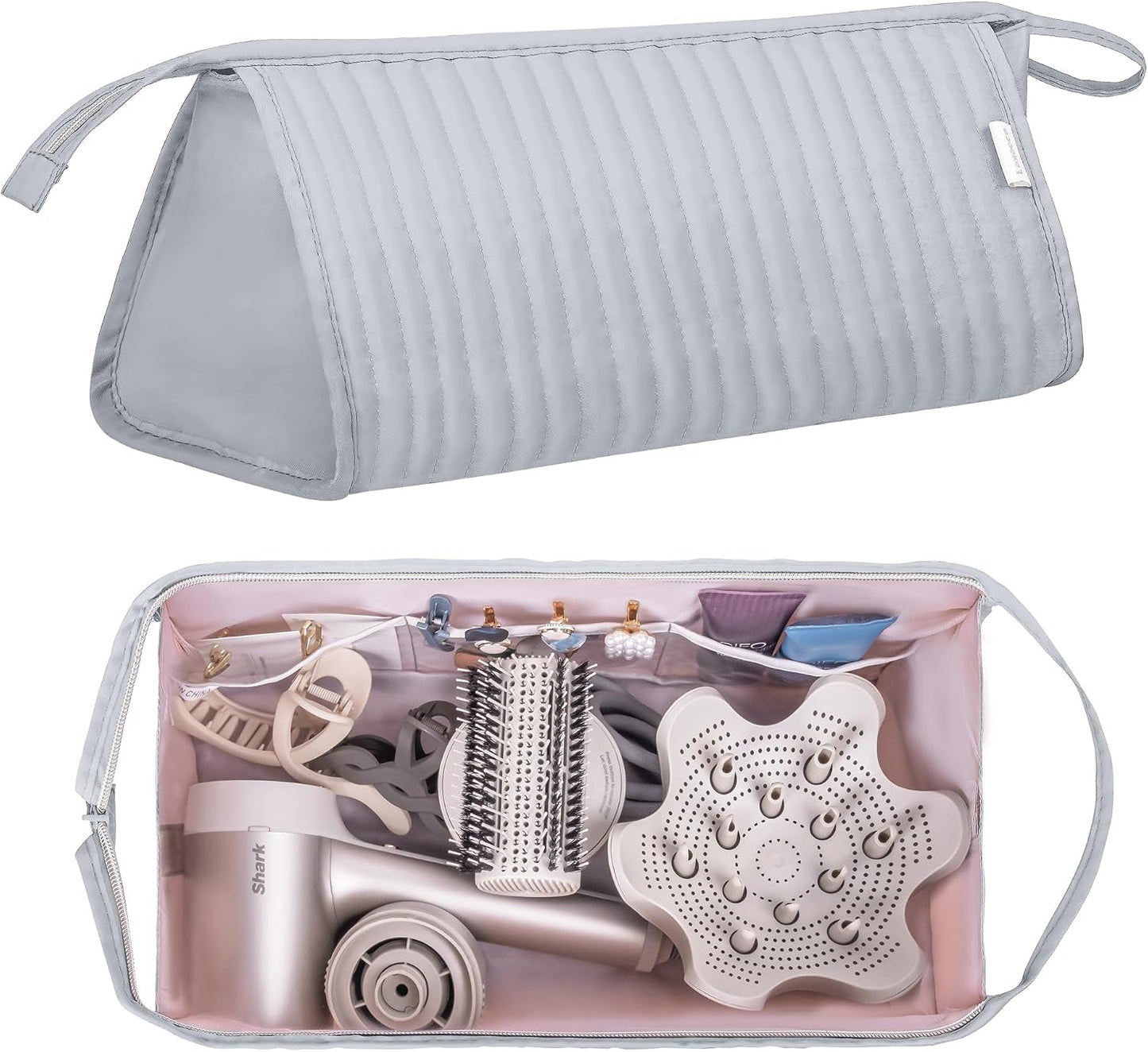 Travel Case for Shark Flexstyle & Revlon Hair Tools - Portable Organizer Bag | Beige