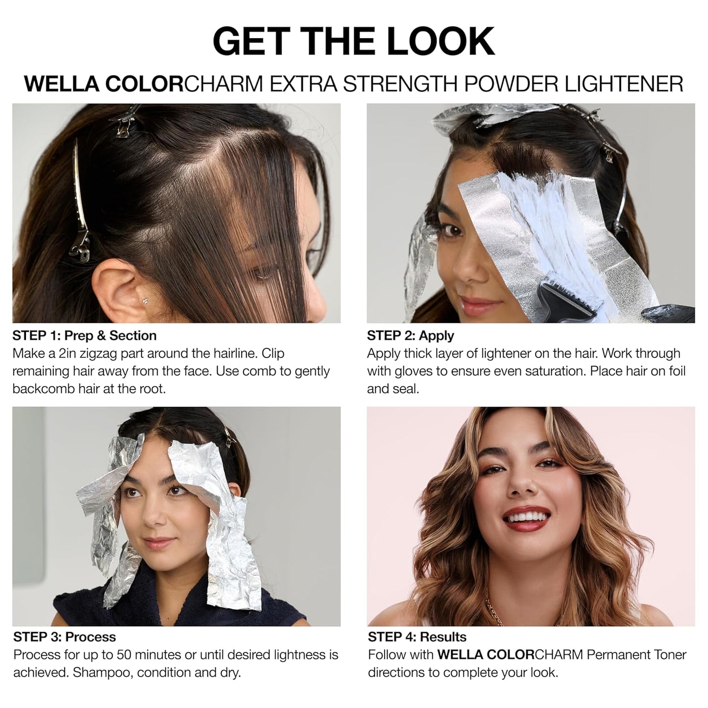 COLORCHARM Extra Strength Powder Lightener - Achieve Up to 9 Levels of Lift