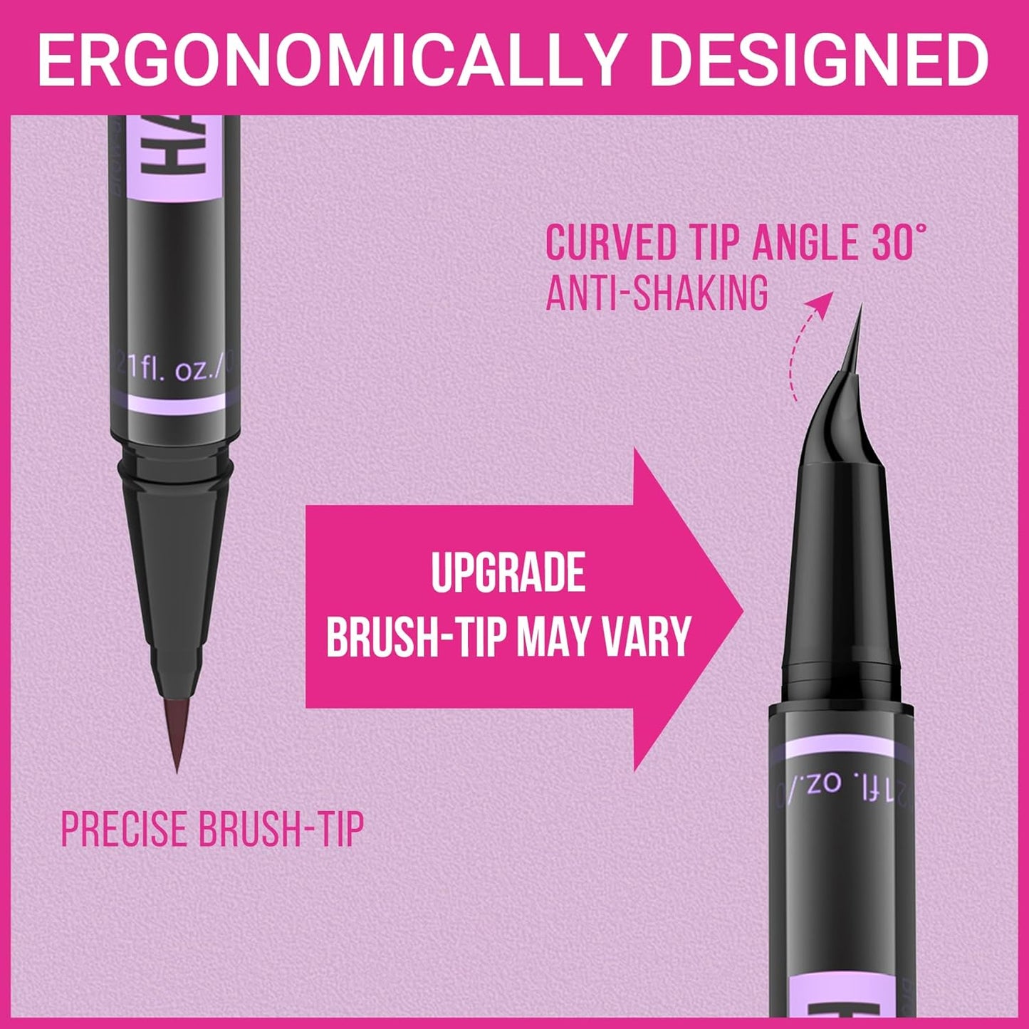 iMethod Eyebrow Pen - 2-in-1 Microblading Eyebrow Pencil with 4-Fork Tip & Brush Tip | Dark Brown, Long-Lasting Natural Look