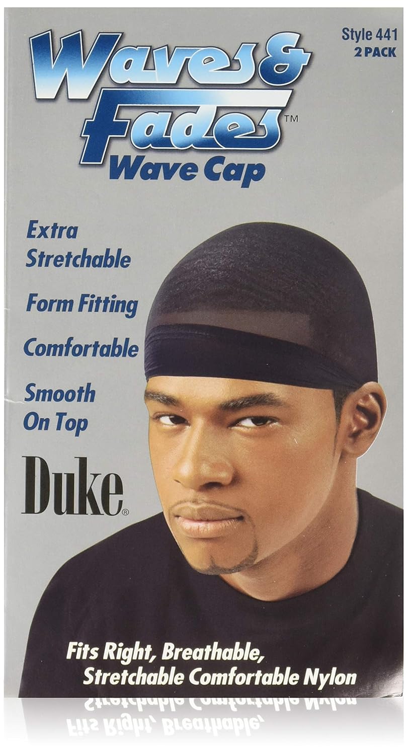 Wave Cap for Duke Waves and Fades - Black | 2 Pack for Ultimate Styling