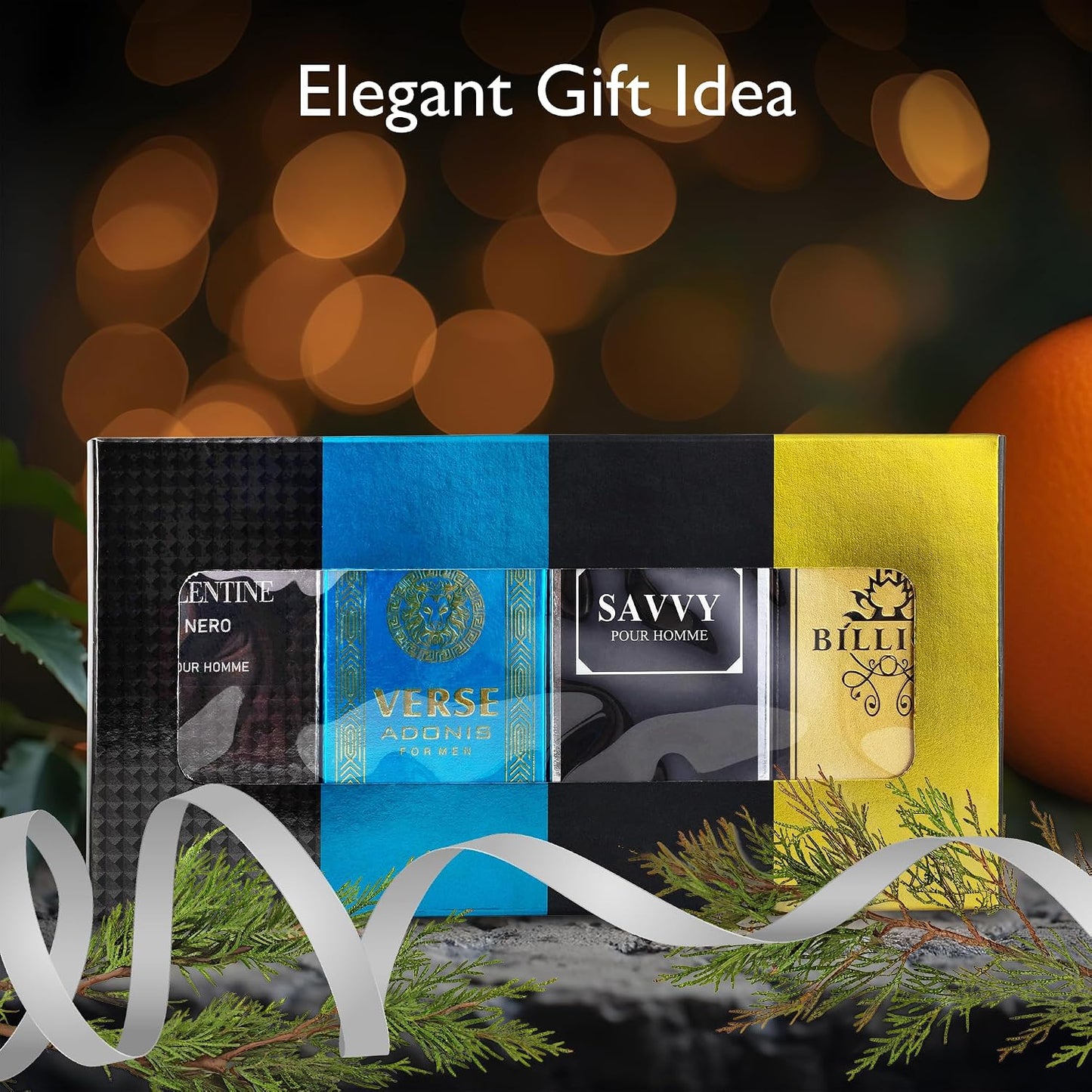 Signature Scent Mini Fragrance Set for Men - 4-Piece Collection of Woody, Spicy, Citrus & Aromatic Scents | 30ml Bottles