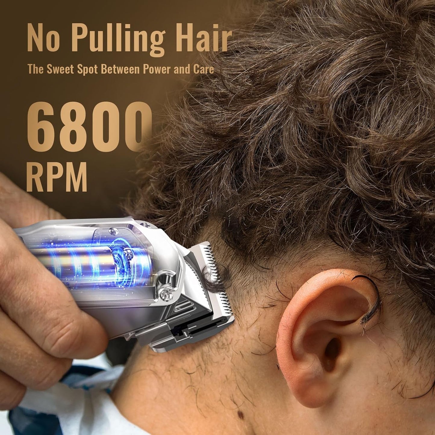 Hair Clippers Set - Cordless Trimmers for Men | Professional Barber Clippers with Precision Blades
