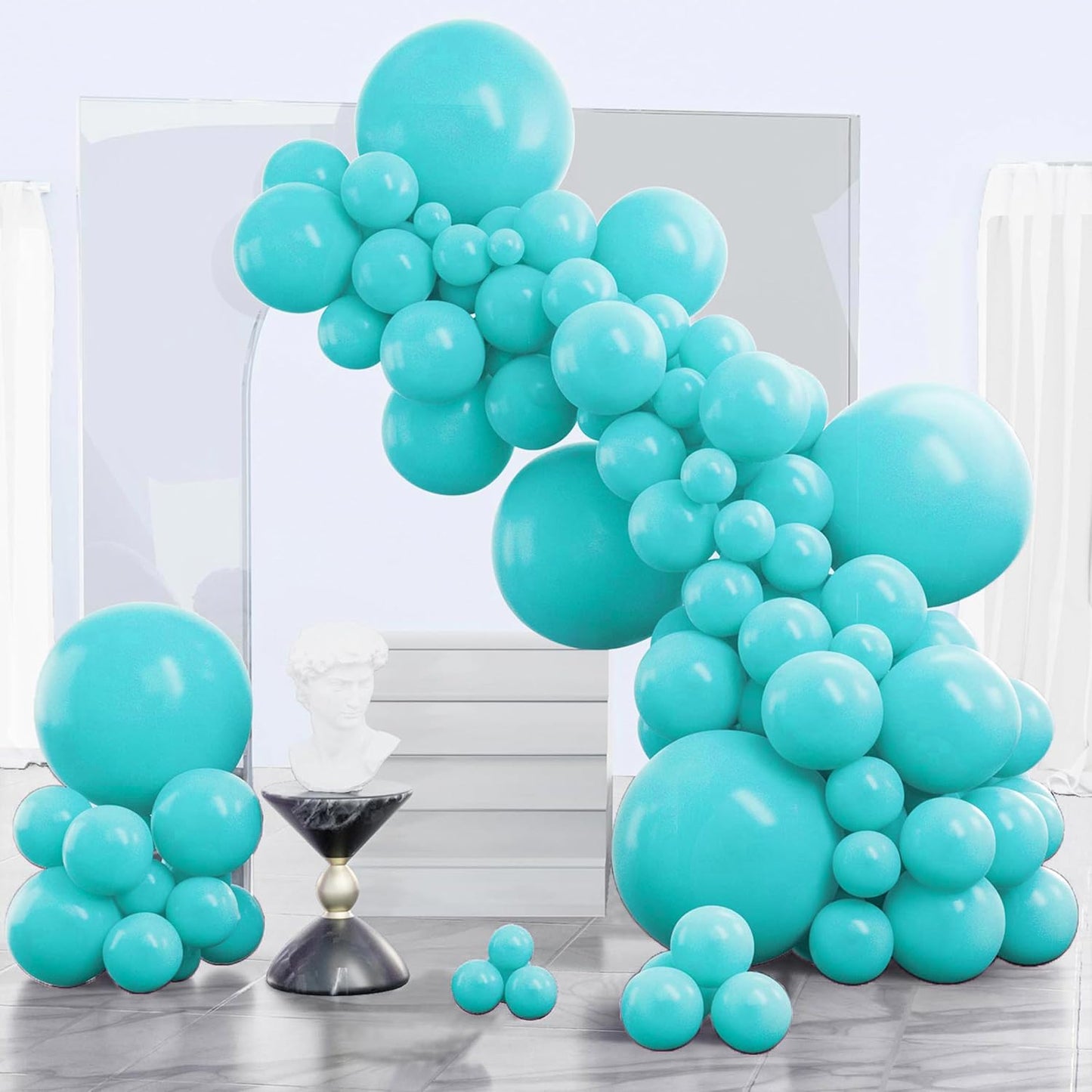 Black Balloon Arch Kit - 140 Pcs in 5-18 Inch Sizes for Baby Showers, Birthdays & Anniversaries | Elegant Black Decor
