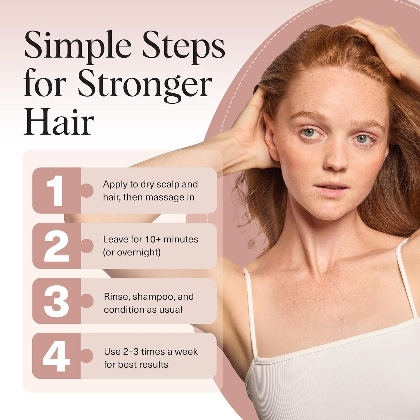 Rosemary Oil for Hair Growth - Pre-Wash Treatment with Castor & Biotin | Lavender Scent, 60mL - Strengthens Roots & Adds Shine