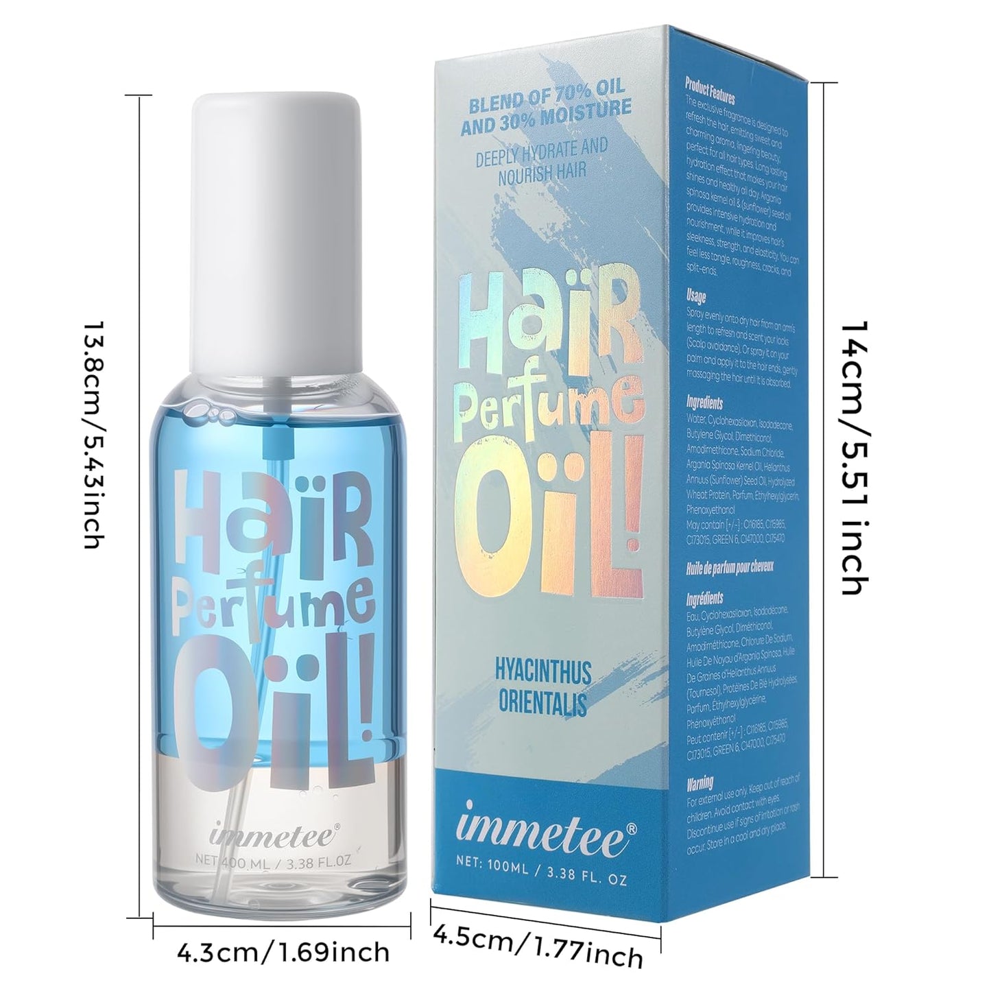 Hair Perfume Oil - Long-Lasting Floral Fragrance | 100ml Common Camellia