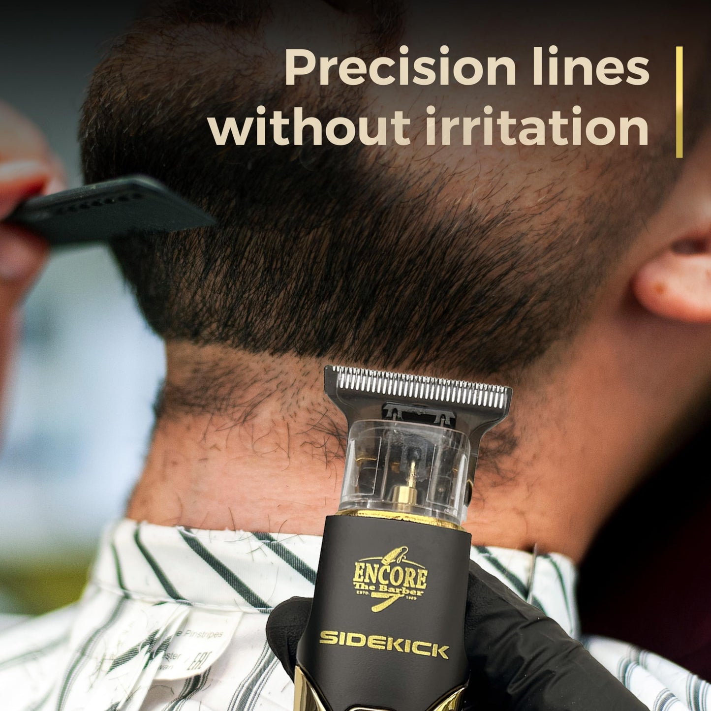 Sidekick Professional Barber Cordless Electric Hair Trimmer for Men | Clean Cutting | Lightweight |1.5 Hours Run time | Gentle on Skin | 10 pcs Grooming kit for Head & Beard