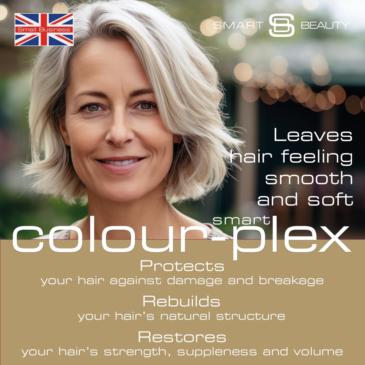Ash Blonde Hair Dye with added Plex Hair Care Conditioner, Permanent Hair Color with Cool Ash Hair Toner for Blond Hair, Vegan Hair Dye, Cruelty-Free - Smart Beauty Hair Color