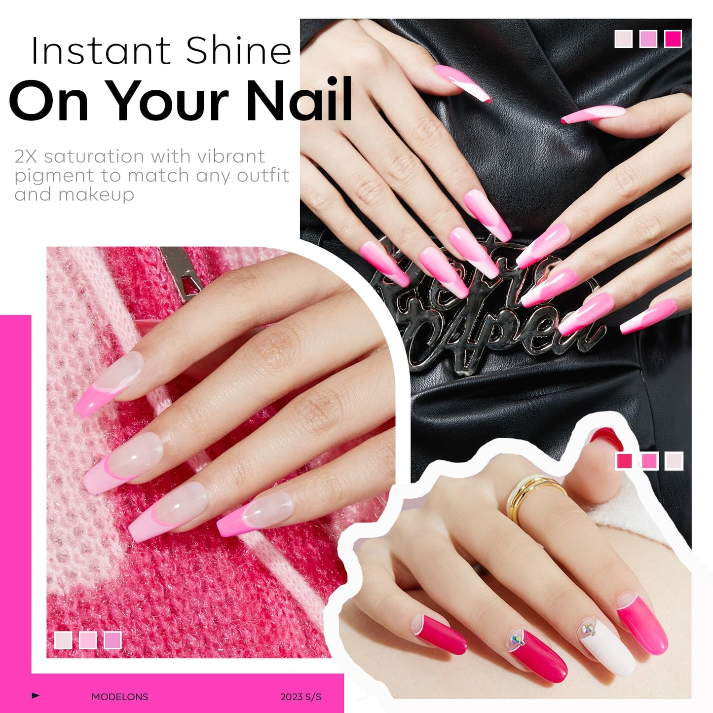 Pink Gel Nail Polish Set - 6 Pastel & Neon Shades for DIY Nail Art | Summer 2026 Collection