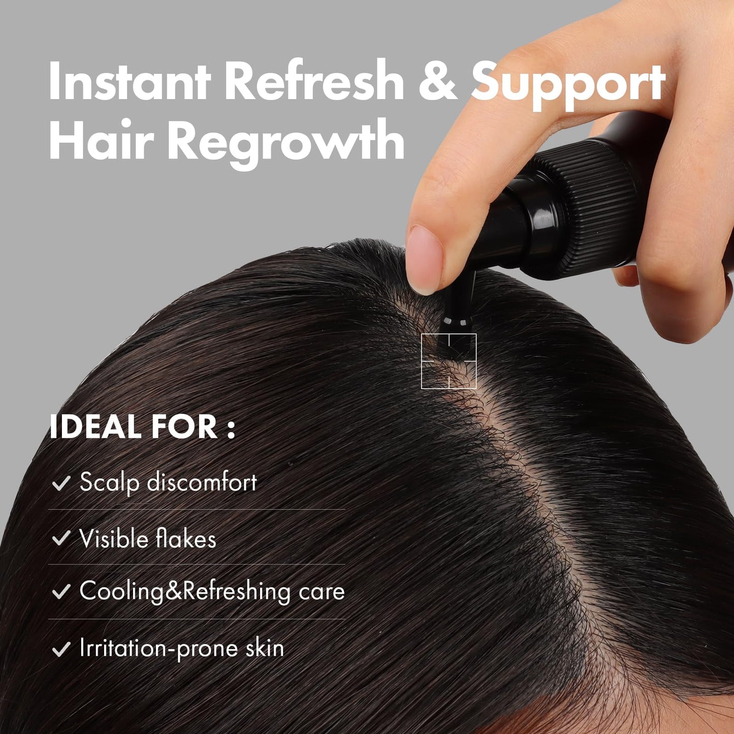 TOSOWOONG Real Biotin Scalp Tonic for Men & Women | Anti Hair-Loss & Thinning, Growth Treatment Spray | Instant Cooling, Nourishing | Caffeine, Rosemary Oil, Tea Tree | K-Beauty 120ml / 4.05 fl.oz.