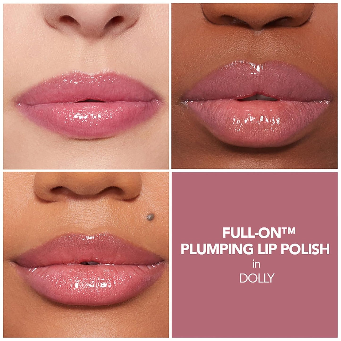 Buxom Full-On Plumping Lip Polish - Tinted Lip Plumper Gloss with Peptides & Vitamin E | Nourishing High Shine Finish