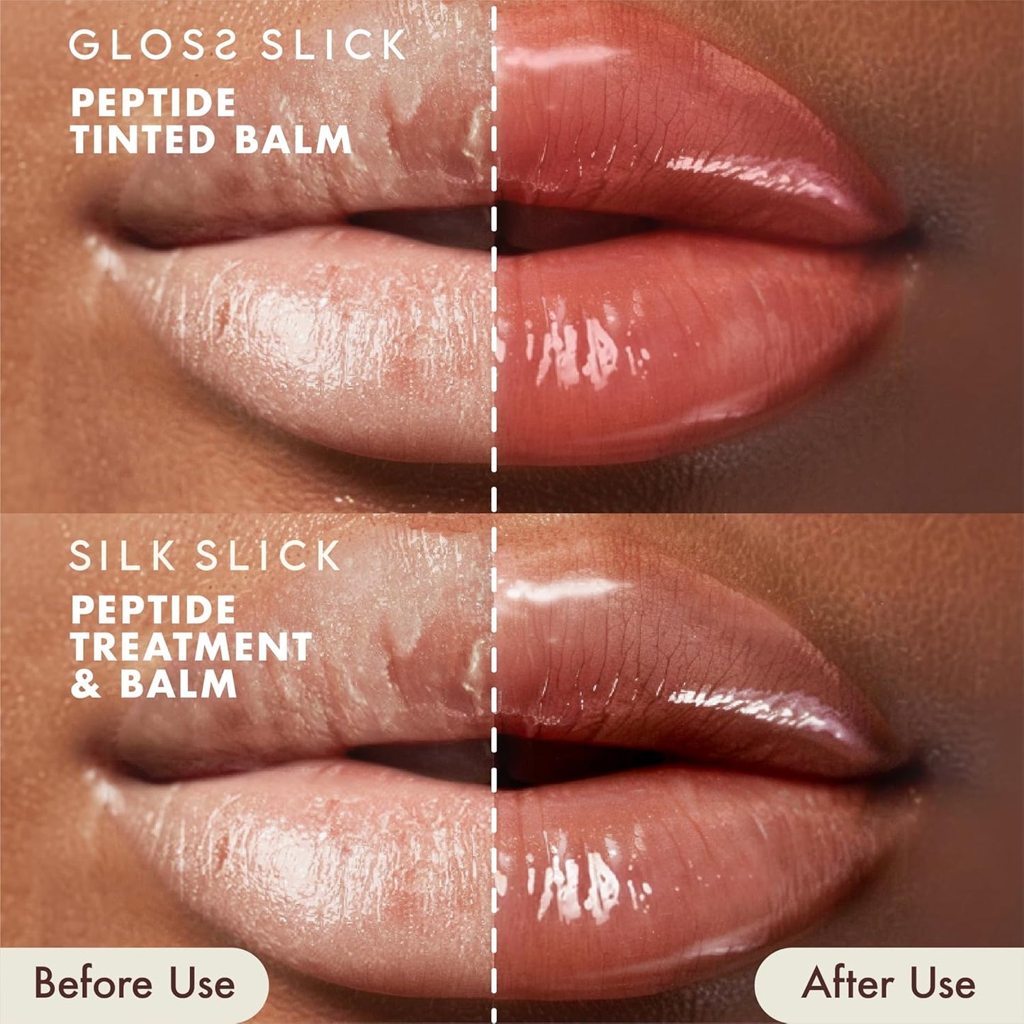 Gloss Slick Peptide Tinted Balm - Hydrating & Weightless Lip Balm for Soft, Plump Lips | Strawberry Crush