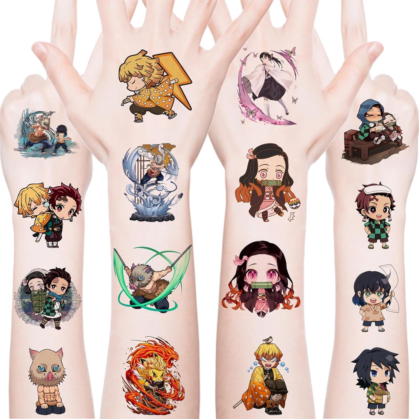 Cute Sanrio Temporary Tattoos - 20PCS Waterproof Cartoon Stickers | Fun Kids' Party Supplies