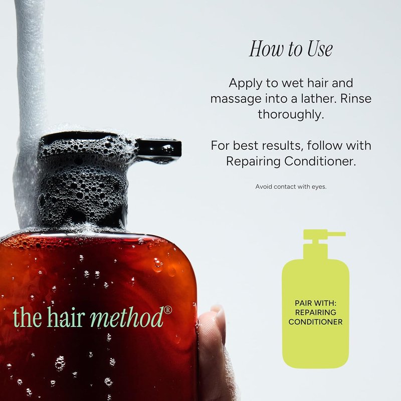 Intensive Repairing Shampoo - Strengthens & Restores with Silk Amino Acids | 12.5 fl oz, Vegan, Silicone-Free, All Hair Types
