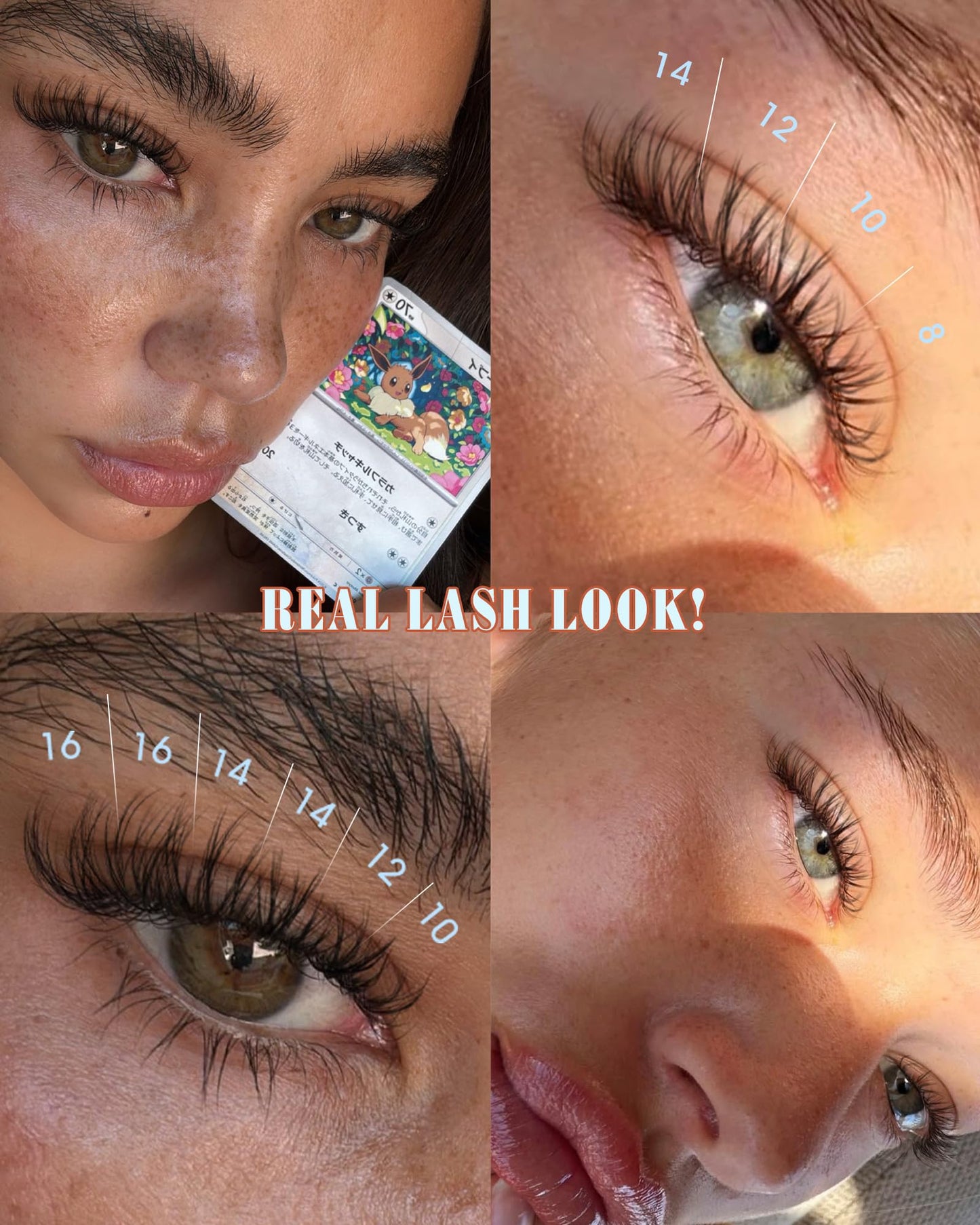 Lash Clusters Clear Band Wispy Eyelash Clusters Natural Look Lash Extensions Invisible Band Spider Cluster Eyelash Extensions 8-16MM Indivdiual Lahses D-curly Breeze Cluster Lashes by Newcally
