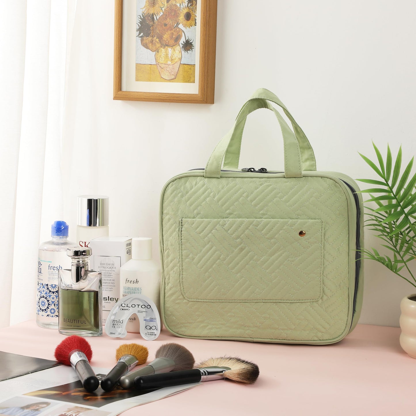 Ms. Pen- Travel Toiletry Bag Organizers, Sage Green