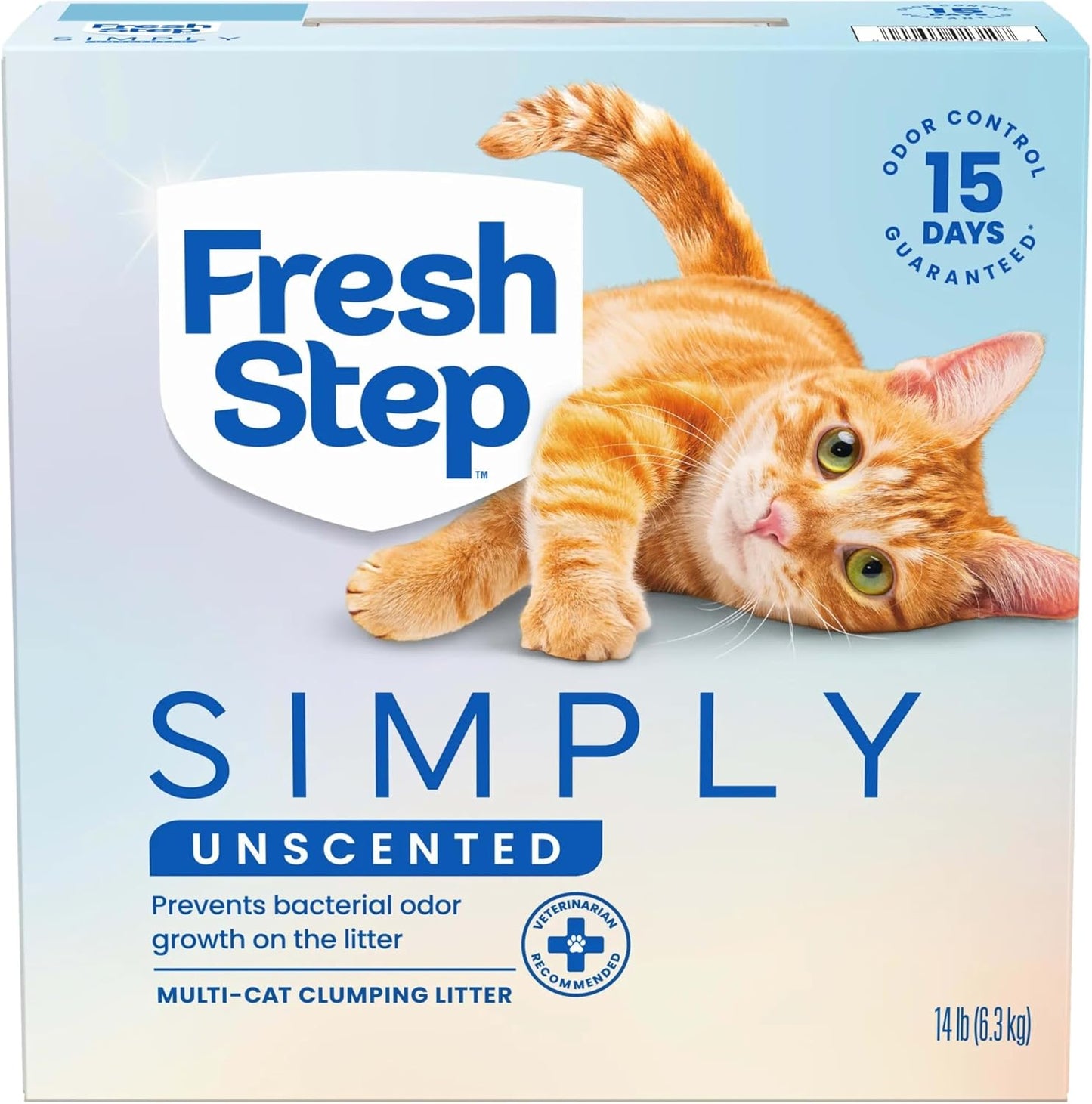 Fresh Step Cat Litter - Odor Shield Multi-Cat Clumping Formula with Febreze Freshness | 14 lb, Low Dust, Ammonia Block Technology