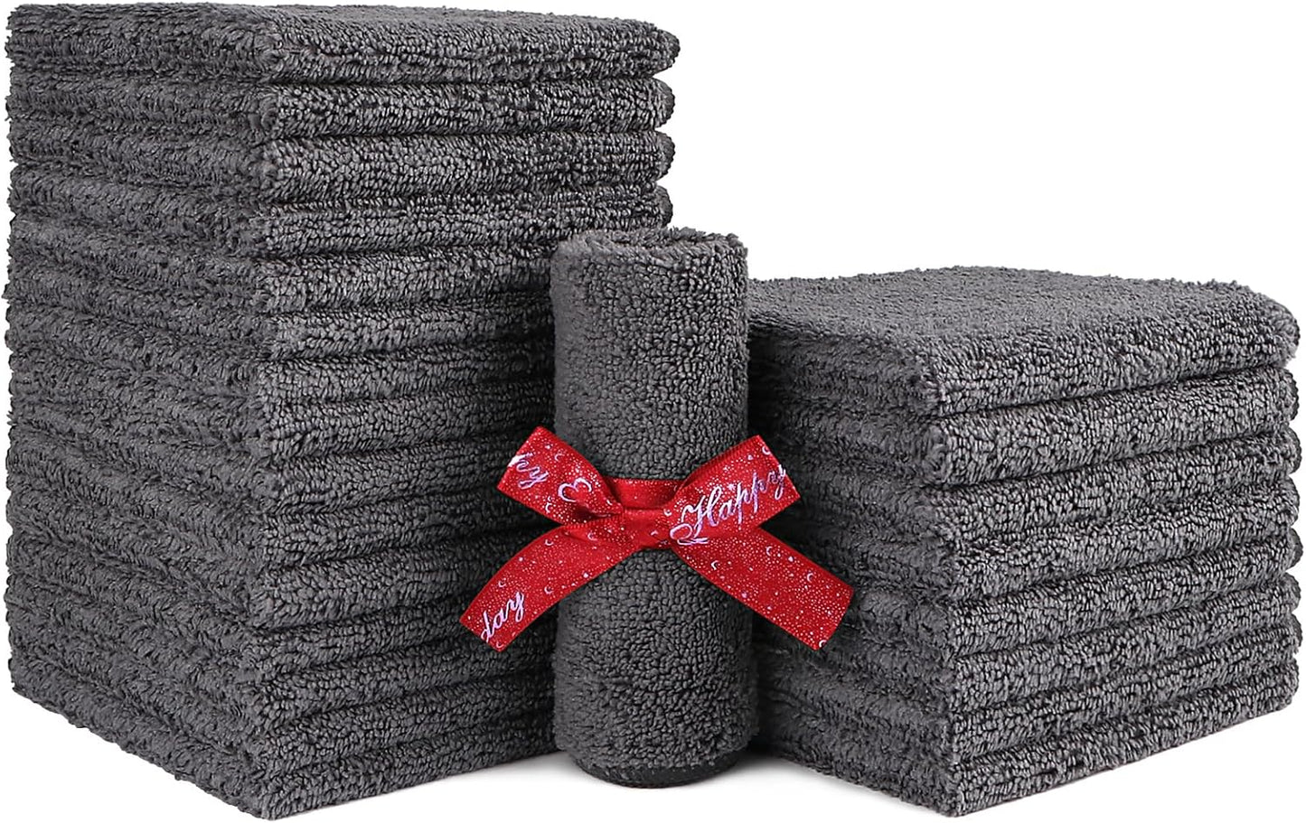 Quick Drying Face Towels - Super Absorbent Wash Cloths for Body & Face | Pink, Light Blue, Green, Navy Blue