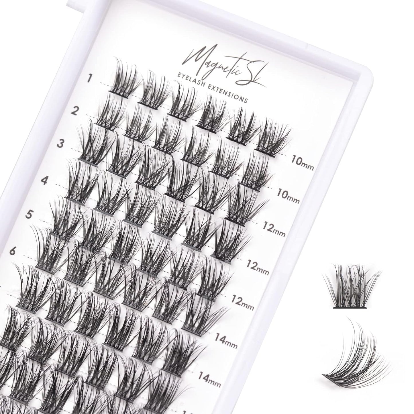 Lash Clusters - 480 Multi-Style False Eyelash Extensions | 10-20mm Thick 60D-100D for DIY Beginners