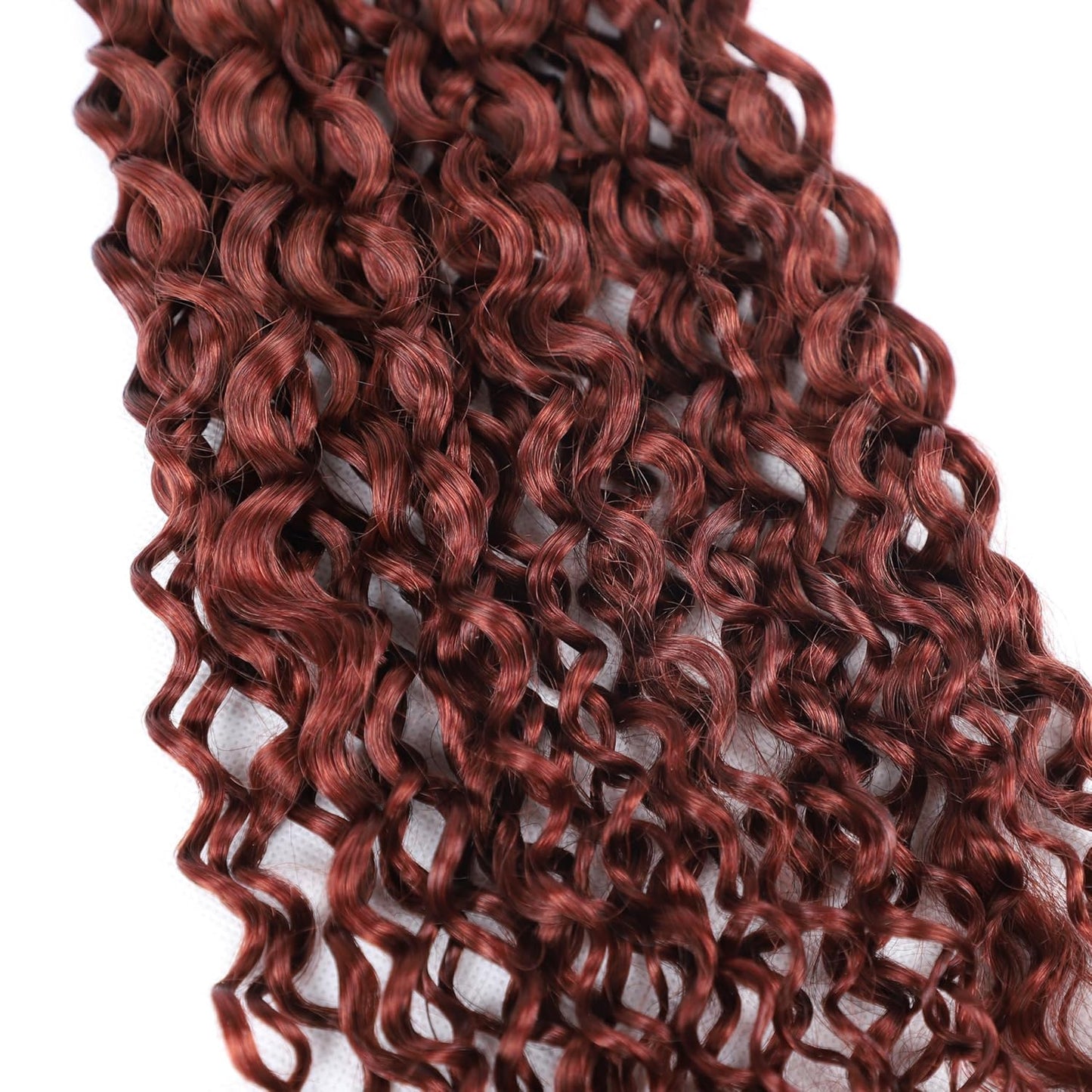 32 32 32 Inch Reddish Brown Human Braiding Hair For Boho Braids Copper Red Boho Hair For Braiding No Weft Color #33 Reddish Brown Braids 150g