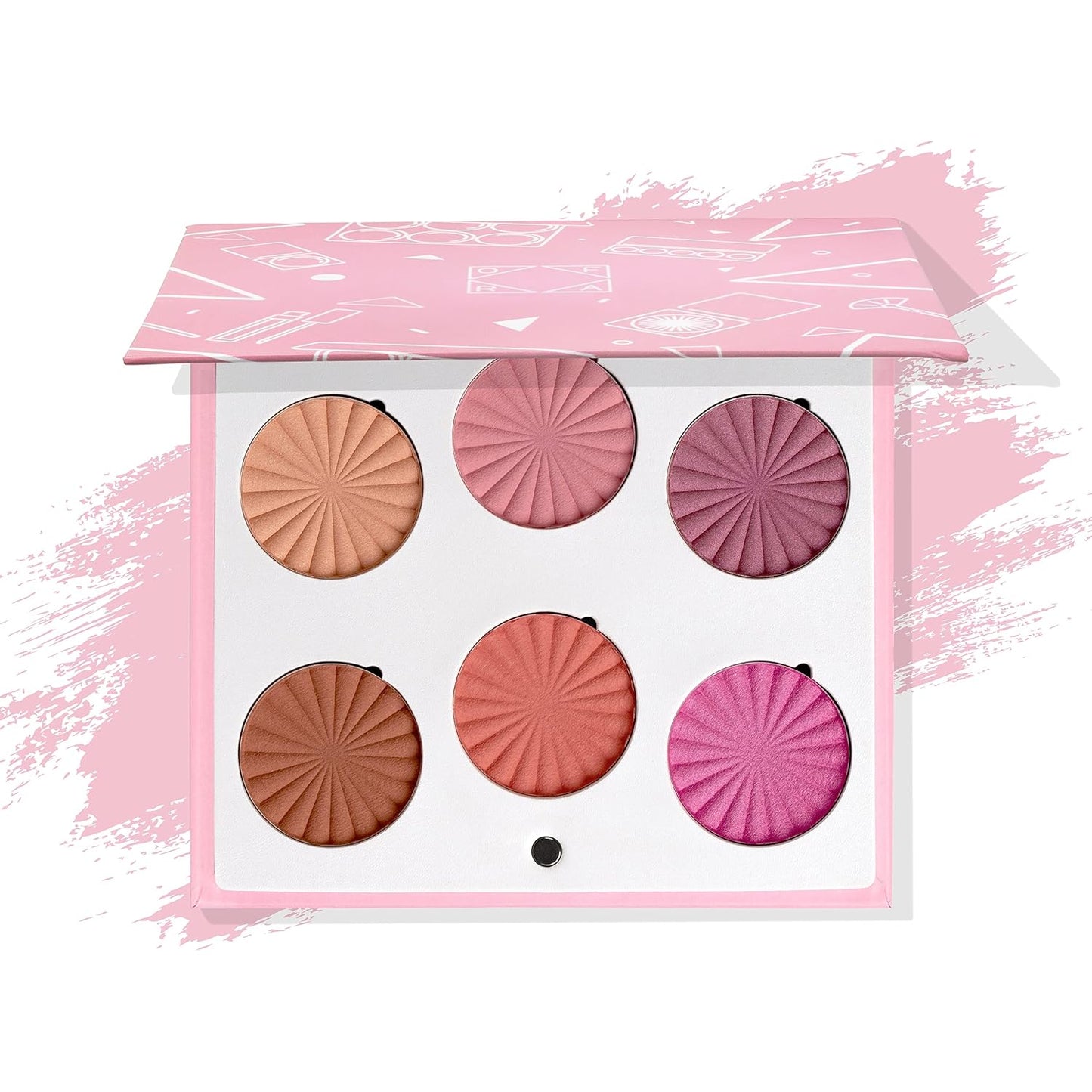 OFRA Face Palette - Blush & Highlighter Mini Travel Makeup Palette | Blushful Shade