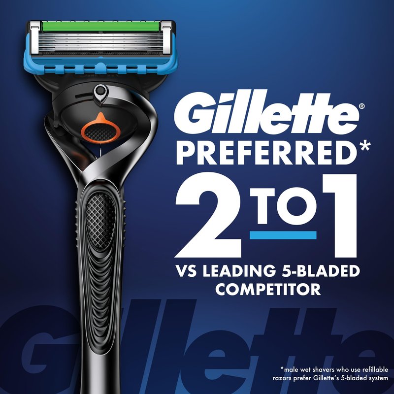 Gillette ProGlide Razor Refills for Men, 8 Razor Blade Refills