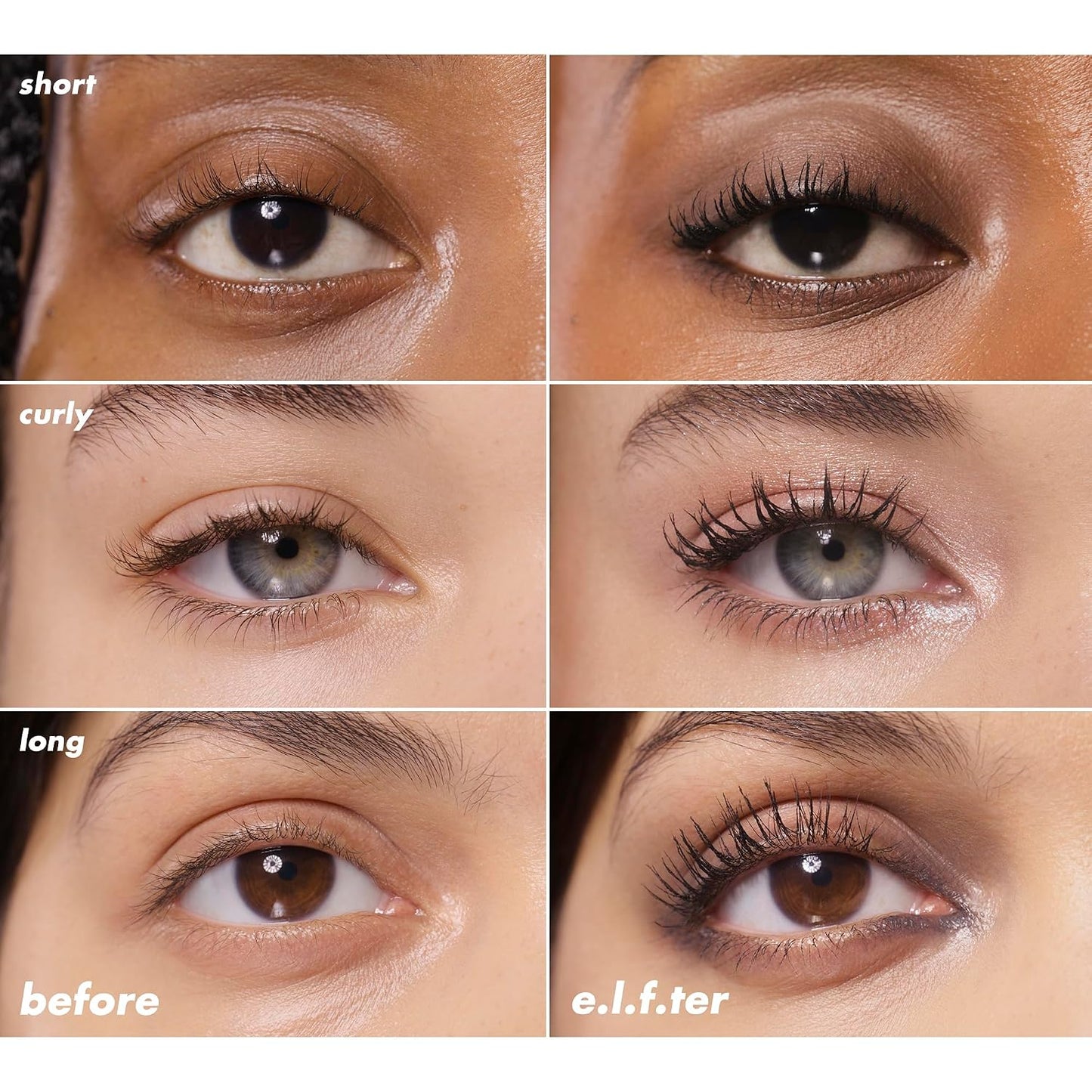 e.l.f. Incredi-Curl Mascara - Volumizing & Smudge-Resistant Formula | Bold Lifted Curl in Dark Brown