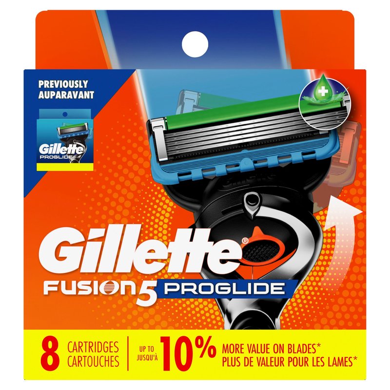 Gillette ProGlide Razor Refills for Men, 8 Razor Blade Refills