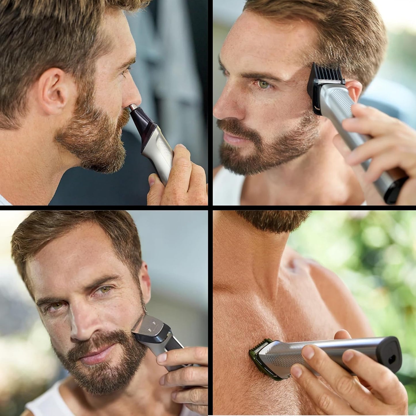 Philips Multi Groomer 8000 Series - 21-Piece All-in-One Grooming Kit for Men | Beard & Body Trimmer