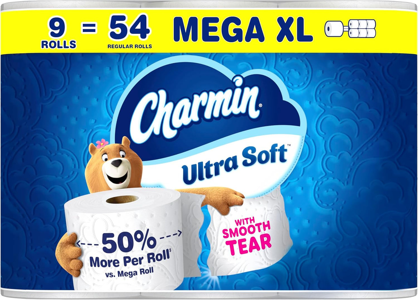 Charmin Ultra Soft Toilet Paper - 6 Mega Rolls | Equivalent to 24 Regular Rolls