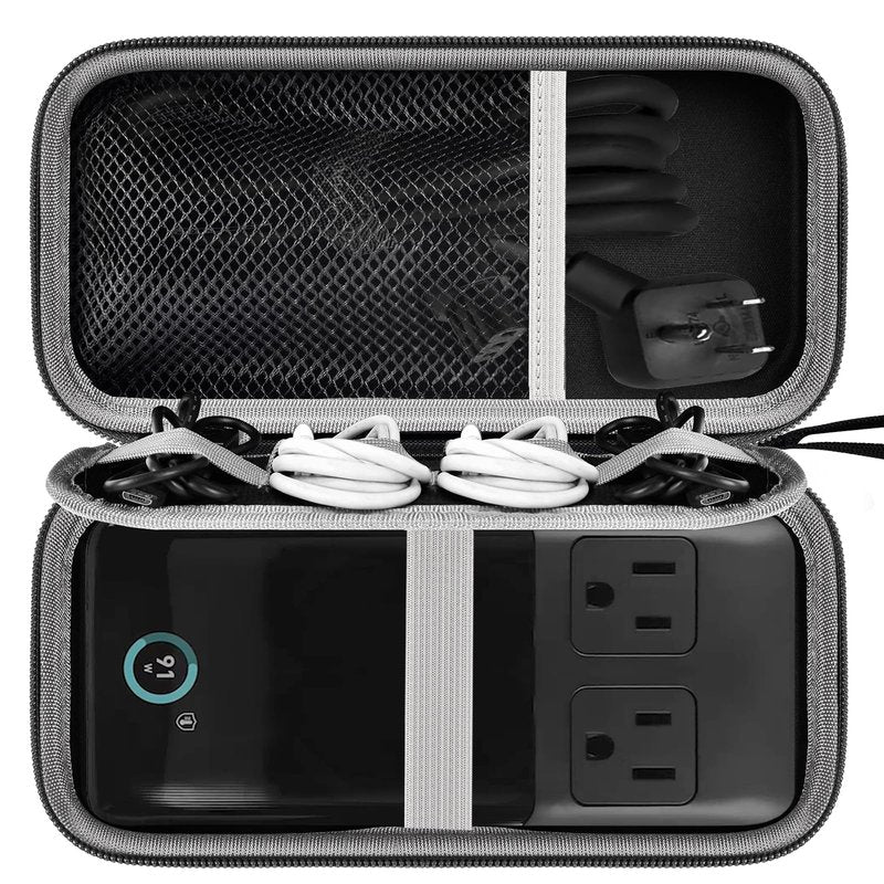 Travel Case for Anker 727/ Prime 6-in-1 USB C Charging Station (GaNPrime 101W), Power Strip Organizer Bag for Cables and Accessories - Efficient Solution for On-the-Go Charging Needs (Box Only)
