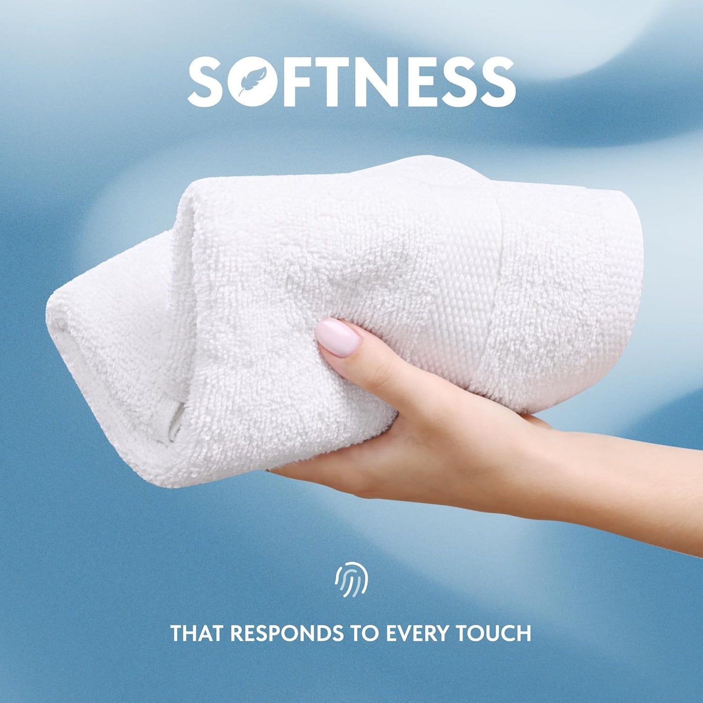 Luxury Cotton Washcloths - Soft 650 GSM Turkish Cotton | 13x13 Inch | 12 Pack for Spa & Bathroom Use