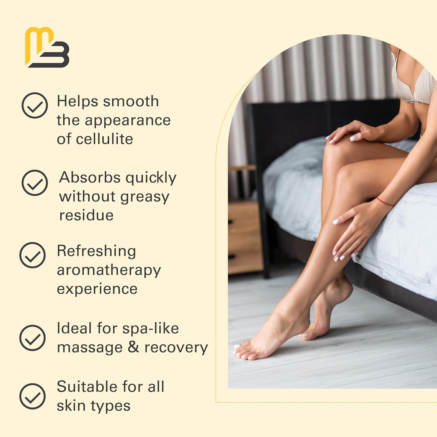 Collagen Firming Body Massage Oil - Smooth Cellulite & Enhance Skin Texture | 8 Fl Oz