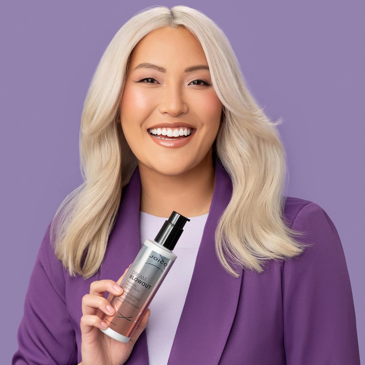 Joico Dream Blowout Thermal Protection Crème - Frizz Control & Heat Defense for All Hair Types | 5 oz