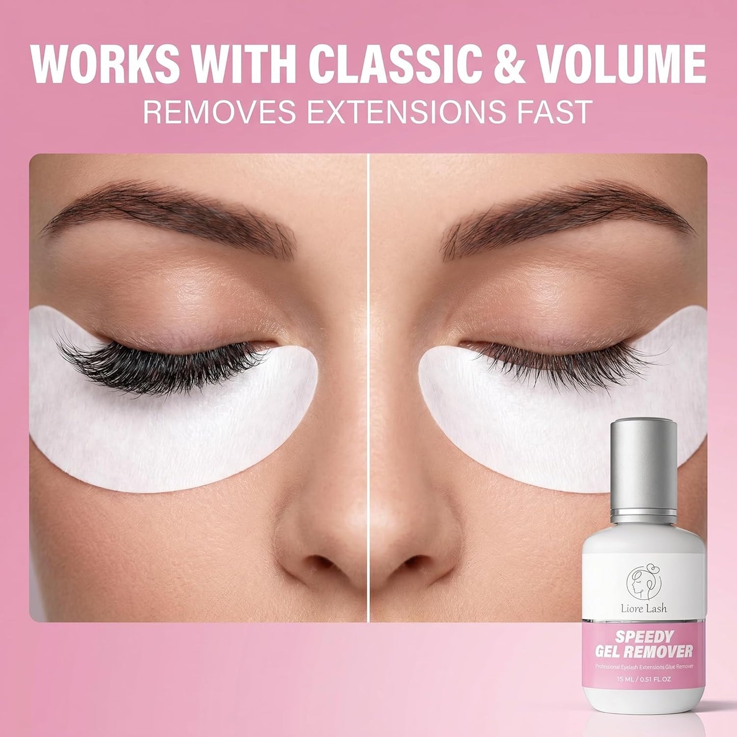 Speedy Gel Remover for Lash Extensions - GBL Free Debonder | Fast 60 Sec Dissolution Time