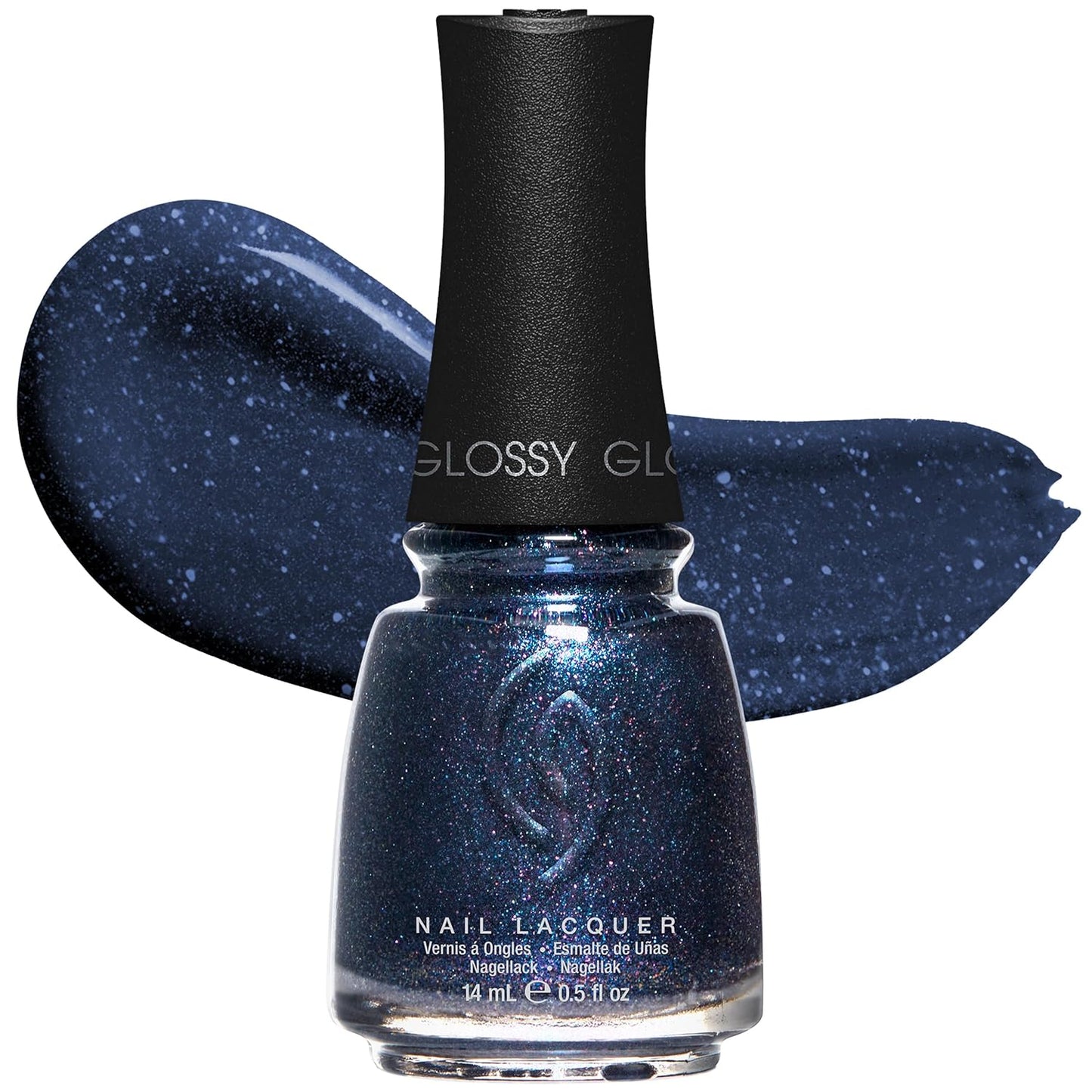 China Glaze Nail Lacquer - Moment in the Sunset Coral Pink Polish | Quick Dry, Chip Resistant, Shimmer Finish, 0.5 fl oz