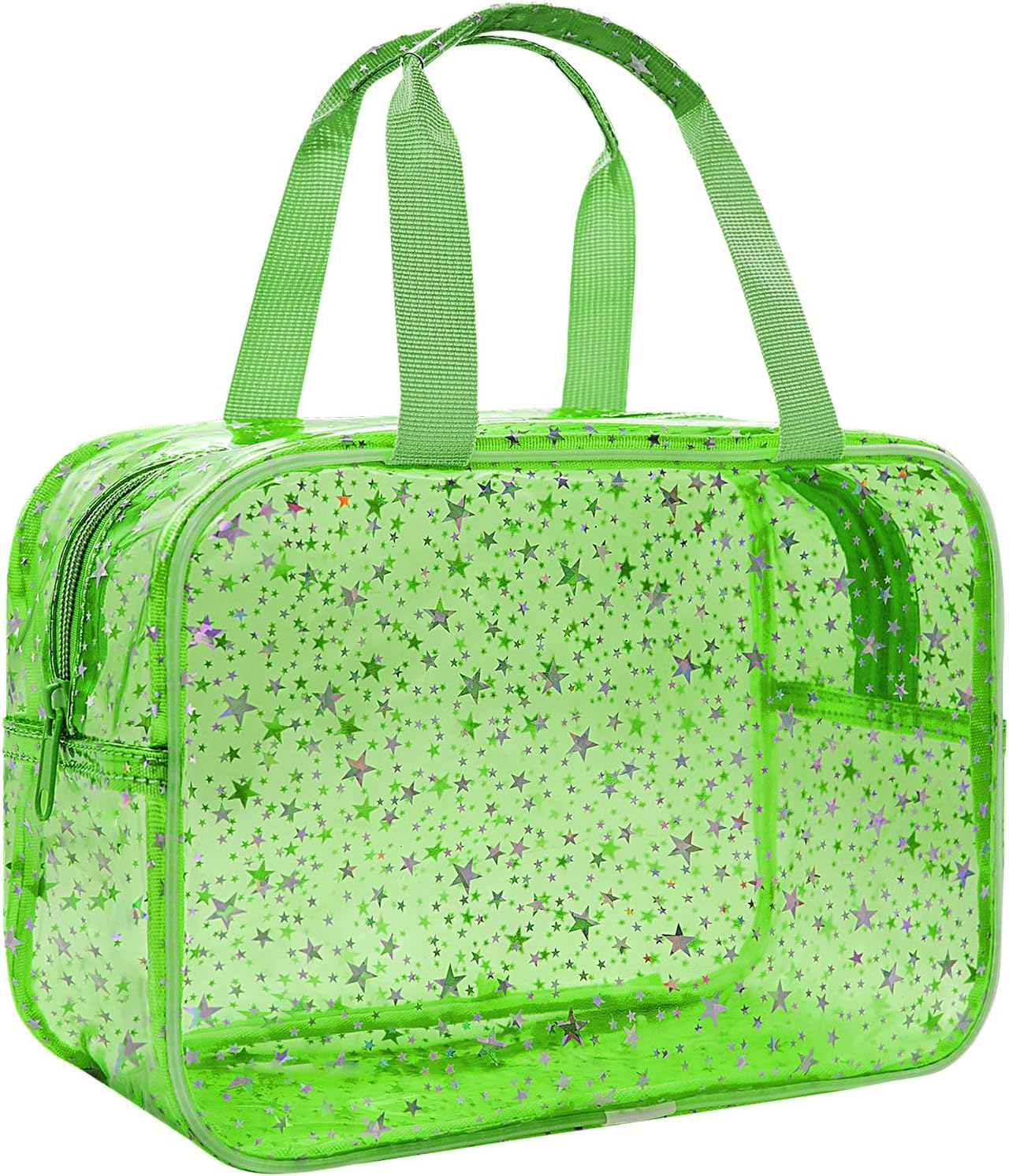 Personalized Pink Clear Makeup Bag - Large Cosmetic Organizer for Travel | Ideal Gift for Women & Girls