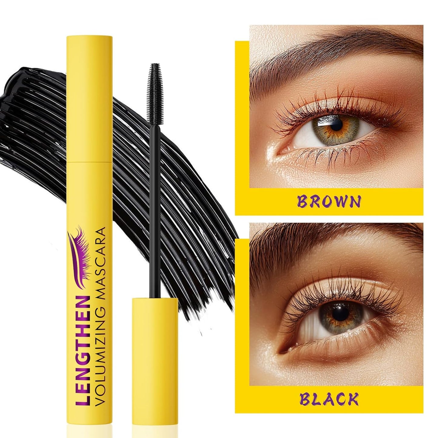 Bubble Mascara - Lightweight Volumizing Formula for Fluffy, Lifted Lashes | Jet Black, Smudge-Proof, Long-Lasting