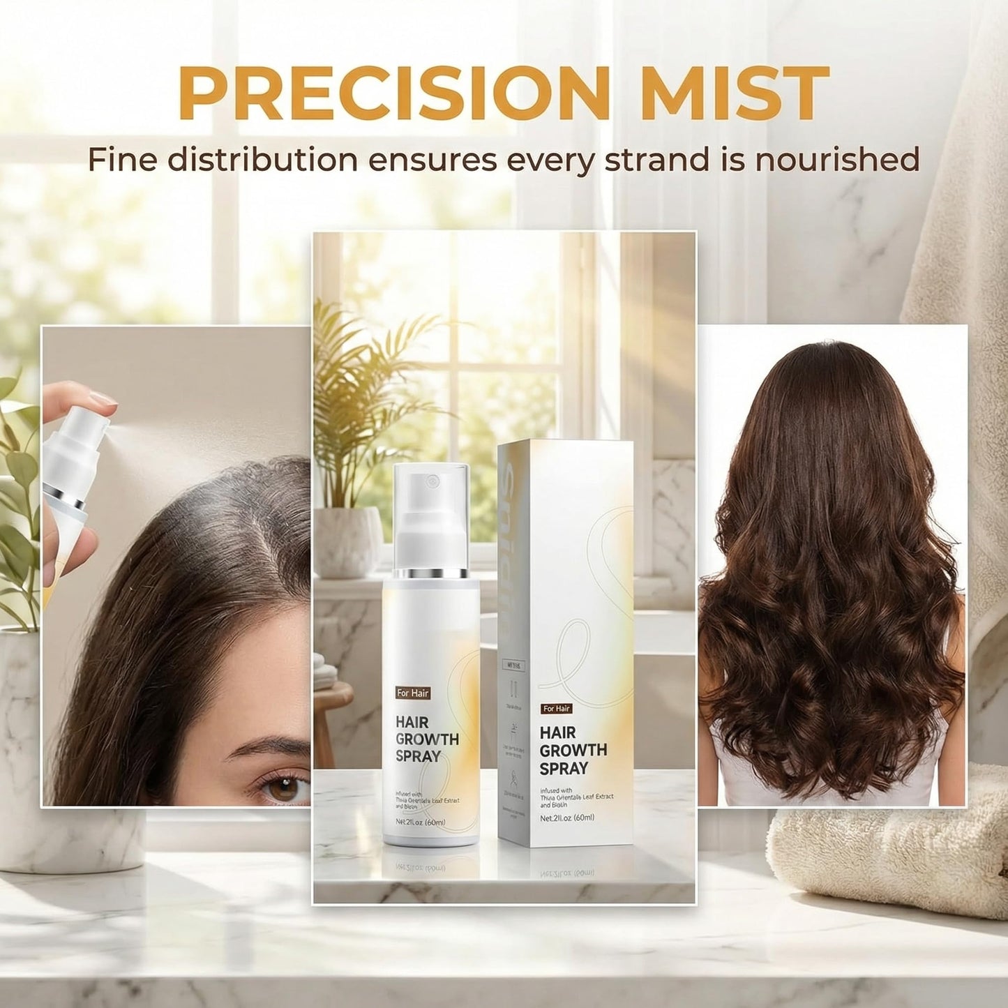 RAIFIN Hair Growth Spray with Rosemary Oil & Biotin 60ml