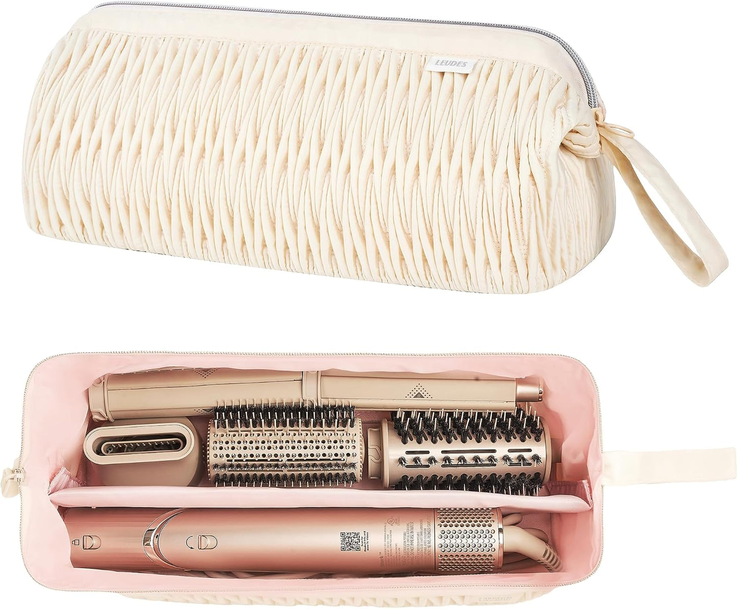 Dyson Airwrap Travel Case - Organizer for Shark Hair Dryer & Airstraight Flex Style | Beige