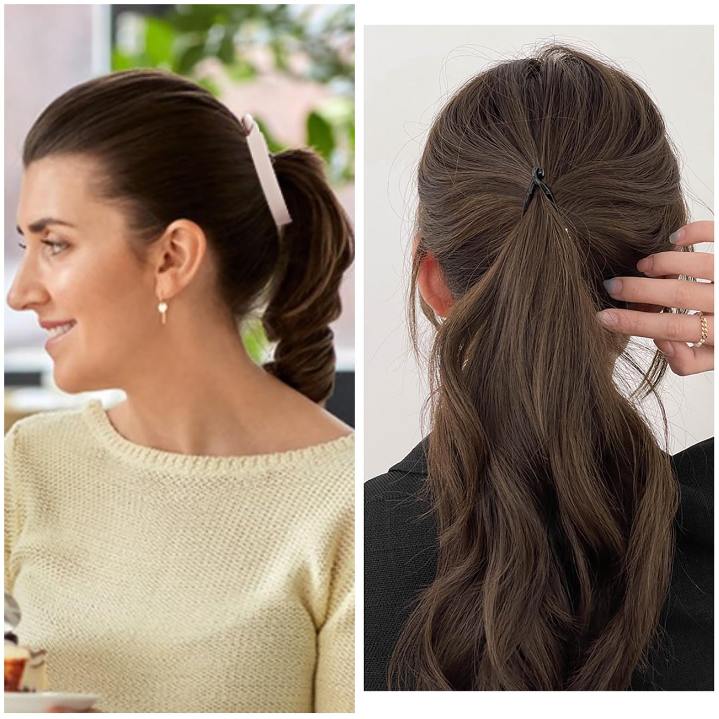 6 Pack Small Banana Hair Clips for Women Non Slip Ponytail Banana Clip for Thin Fine Hair