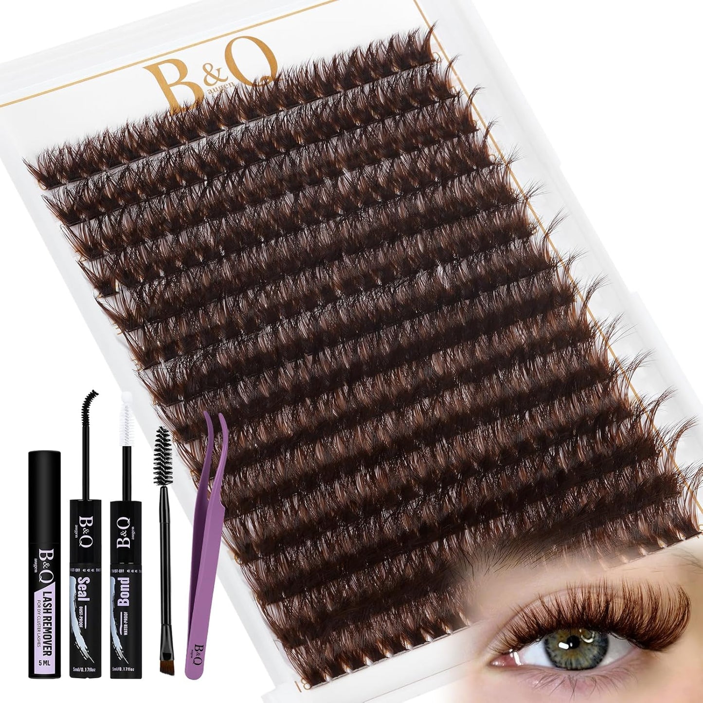 Lash Clusters 280PCS - Natural Wispy Eyelash Extensions 9-16mm | Soft Thin Band for DIY Comfort