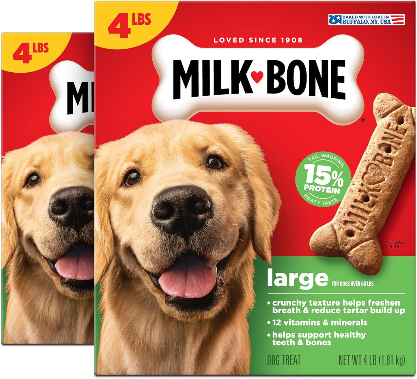 Milk-Bone Original Dog Treats - Crunchy Biscuits for Medium Dogs | 10 lb Bag