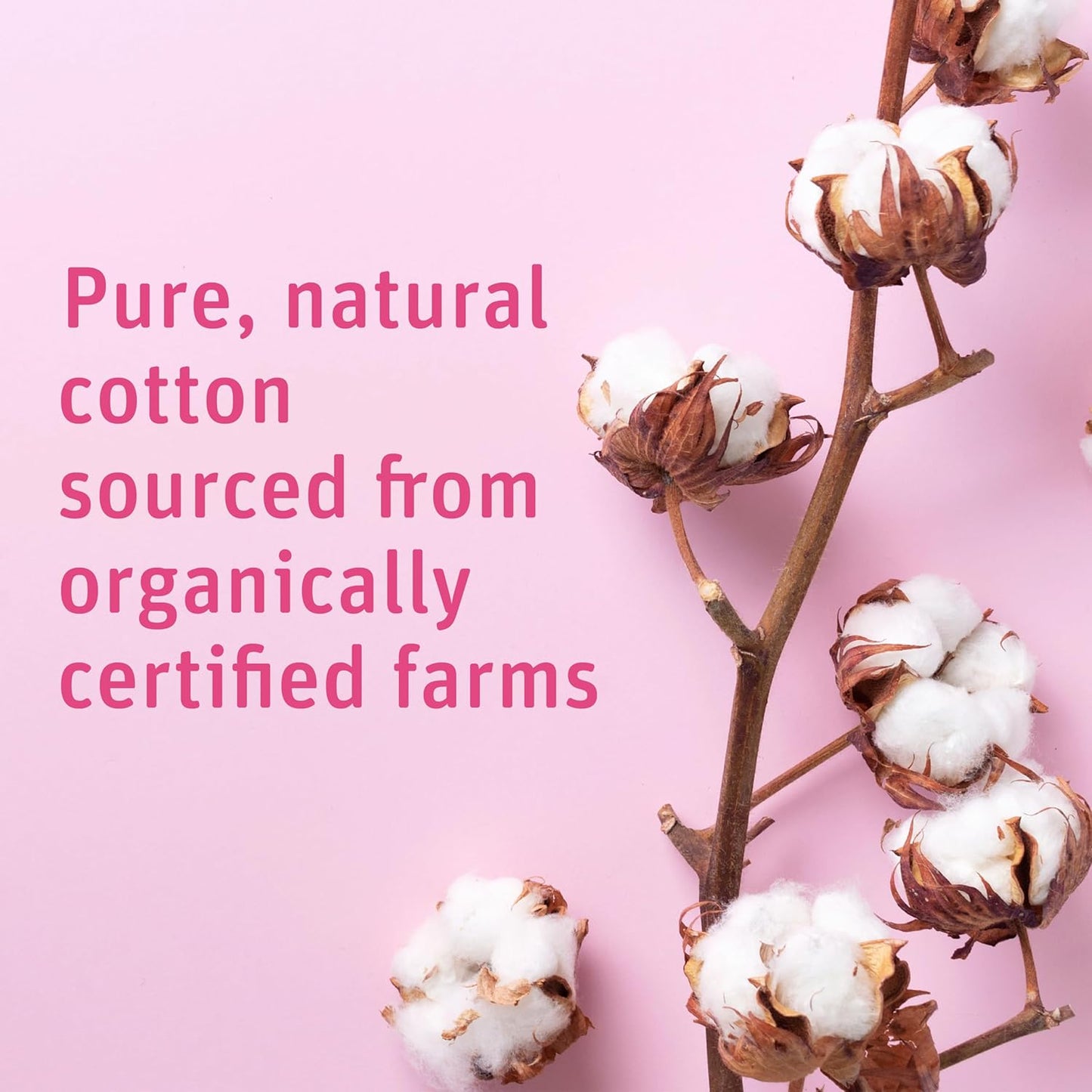 Premium Organic Cotton Balls - 600 Count | Hypoallergenic, Soft & Absorbent for Beauty & Skin Care